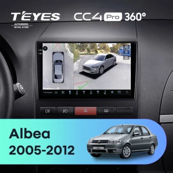 Штатная магнитола Teyes CC4 Pro 360 12/256 Fiat Albea (2005-2012)