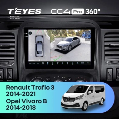 Штатная магнитола Teyes CC4 Pro 360 12/256 Opel Vivaro B (2014-2018)