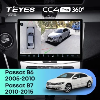 Штатная магнитола Teyes CC4 Pro 360 12/256 Volkswagen Passat B7 (2010-2015) (11")