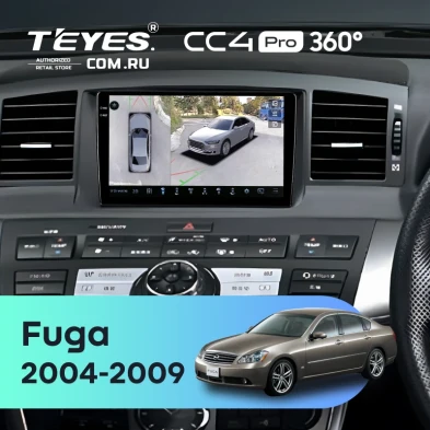 Штатная магнитола Teyes CC4 Pro 360 12/256 Nissan Fuga (2004-2009) F1