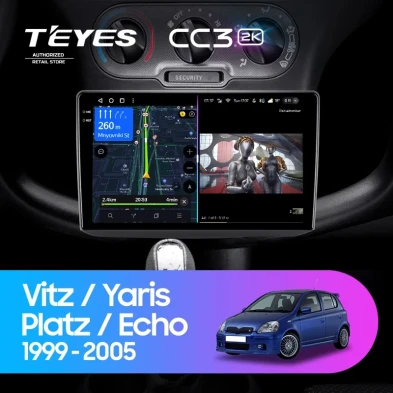 Штатная магнитола Teyes CC3 2K 4/32 Toyota Vitz XP10 (1999-2005) F1