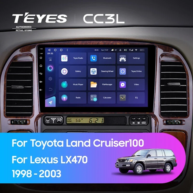 Штатная магнитола Teyes CC3L 4/64 Toyota Land Cruiser 100 (1998-2003) F3