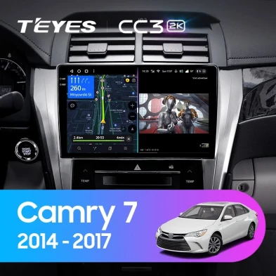 Штатная магнитола Teyes CC3 2K 360 6/128 Toyota Camry 7 XV 50 55 (2014-2017) F4