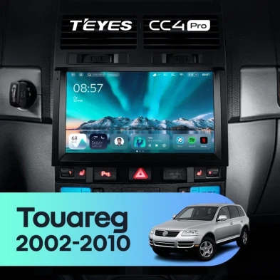 Штатная магнитола Teyes CC4 Pro 8/128 Volkswagen Touareg GP (2002-2010) F1