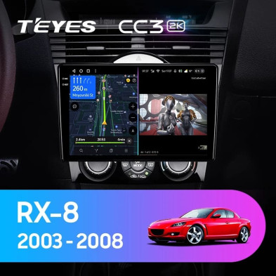 Штатная магнитола Teyes CC3 2K 4/64 Mazda RX-8 SE (2003-2008)