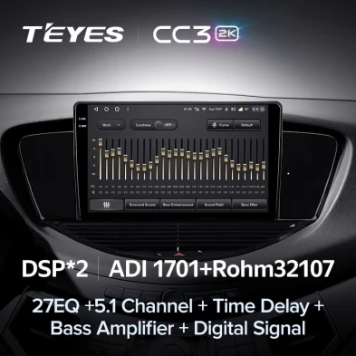 Штатная магнитола Teyes CC3 2K 6/128 Subaru Tribeca WX W10 (2004-2014)