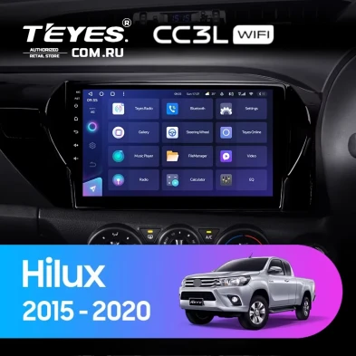 Штатная магнитола Teyes CC3L WiFi 2/32 Toyota Hilux Pick Up AN120 (2015-2020) Правый руль
