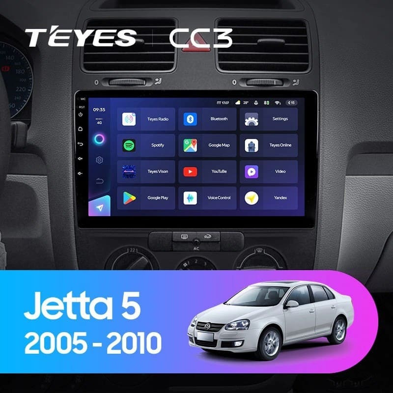 Штатная магнитола Teyes CC3 4/32 Volkswagen Jetta 5 (2005-2010)