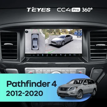 Штатная магнитола Teyes CC4 Pro 360 8/128 Nissan Pathfinder 4 R52 (2012-2020) F1