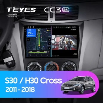 Штатная магнитола Teyes CC3 2K 4/64 Dongfeng S30 H30 Cross (2011-2018)