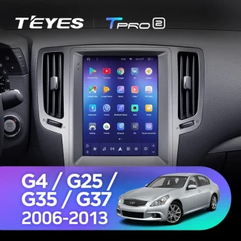 Штатная магнитола Tesla style Teyes TPRO 2 3/32 Infiniti G4 G25 G35 G37 (2006-2013)