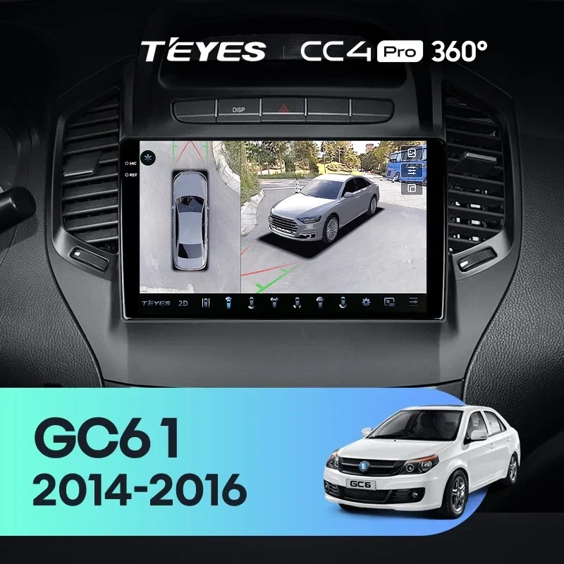 Штатная магнитола Teyes CC4 Pro 360 8/128 Geely GC6 1 (2014-2016)