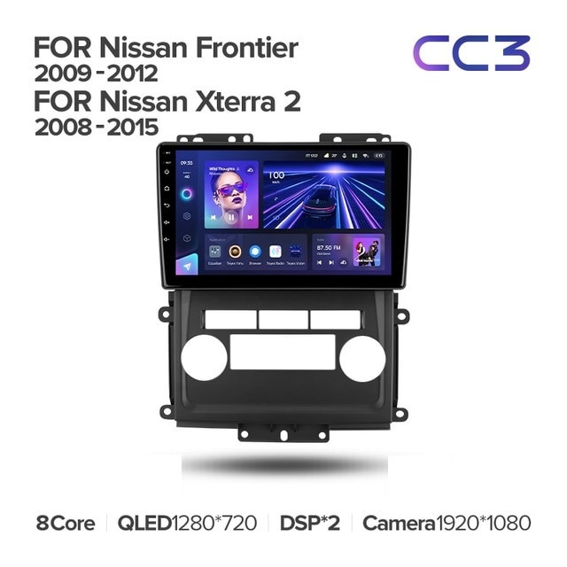 Штатная магнитола Teyes CC3 4/32 Nissan Xterra 2 N50 (2008-2015)