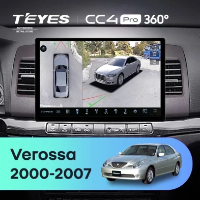 Штатная магнитола Teyes CC4 Pro 360 8/128 Toyota Verossa (2000-2007) F2 (13")