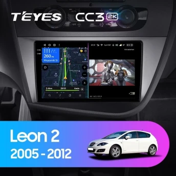 Штатная магнитола Teyes CC3 2K 4/64 Seat Leon 2 (2005-2012) F2