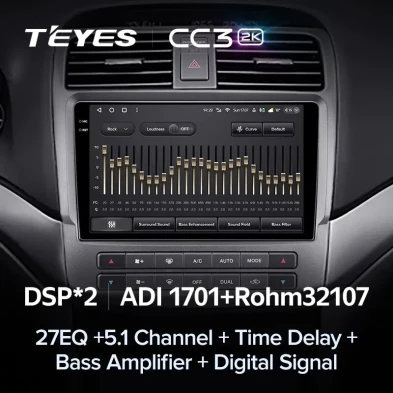 Штатная магнитола Teyes CC3 2K 4/64 Honda inspire 4 (2003-2007)