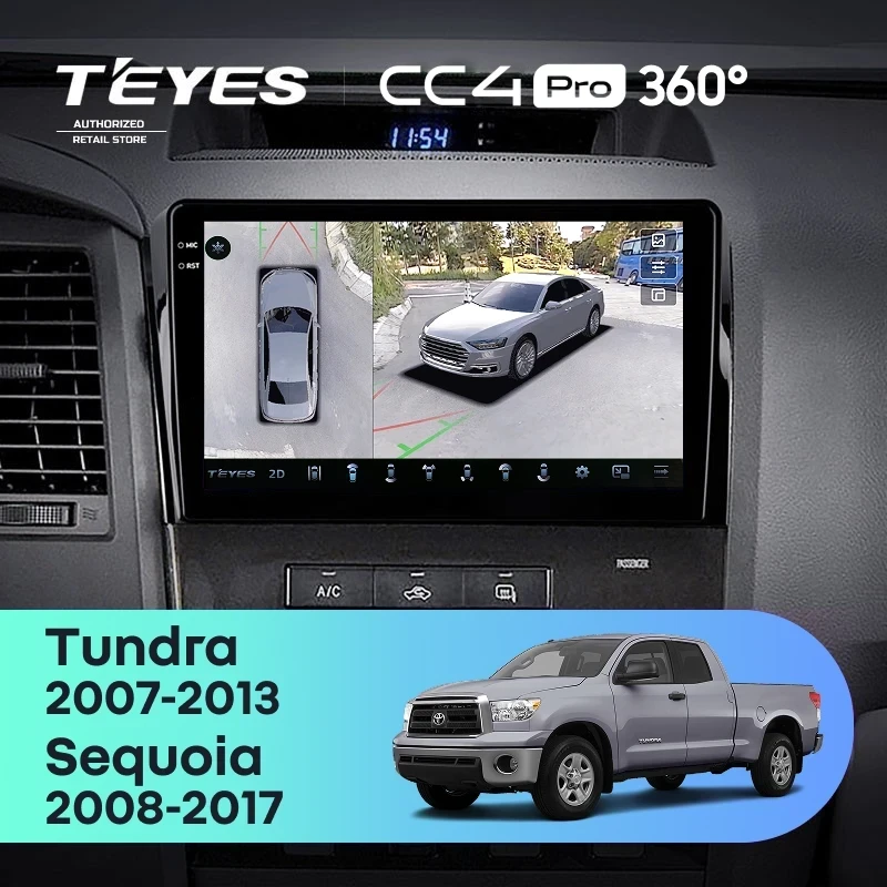 Штатная магнитола Teyes CC4 Pro 360 12/256 Toyota Sequoia XK60 (2008-2017)