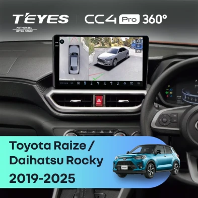 Штатная магнитола Teyes CC4 Pro 360 8/128 Daihatsu Rocky (2019-2026) F2 Правый руль