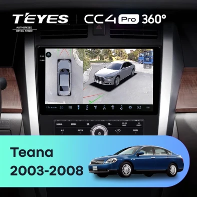 Штатная магнитола Teyes CC4 Pro 360 8/128 Nissan Teana 1 J31 (2003-2008) F3