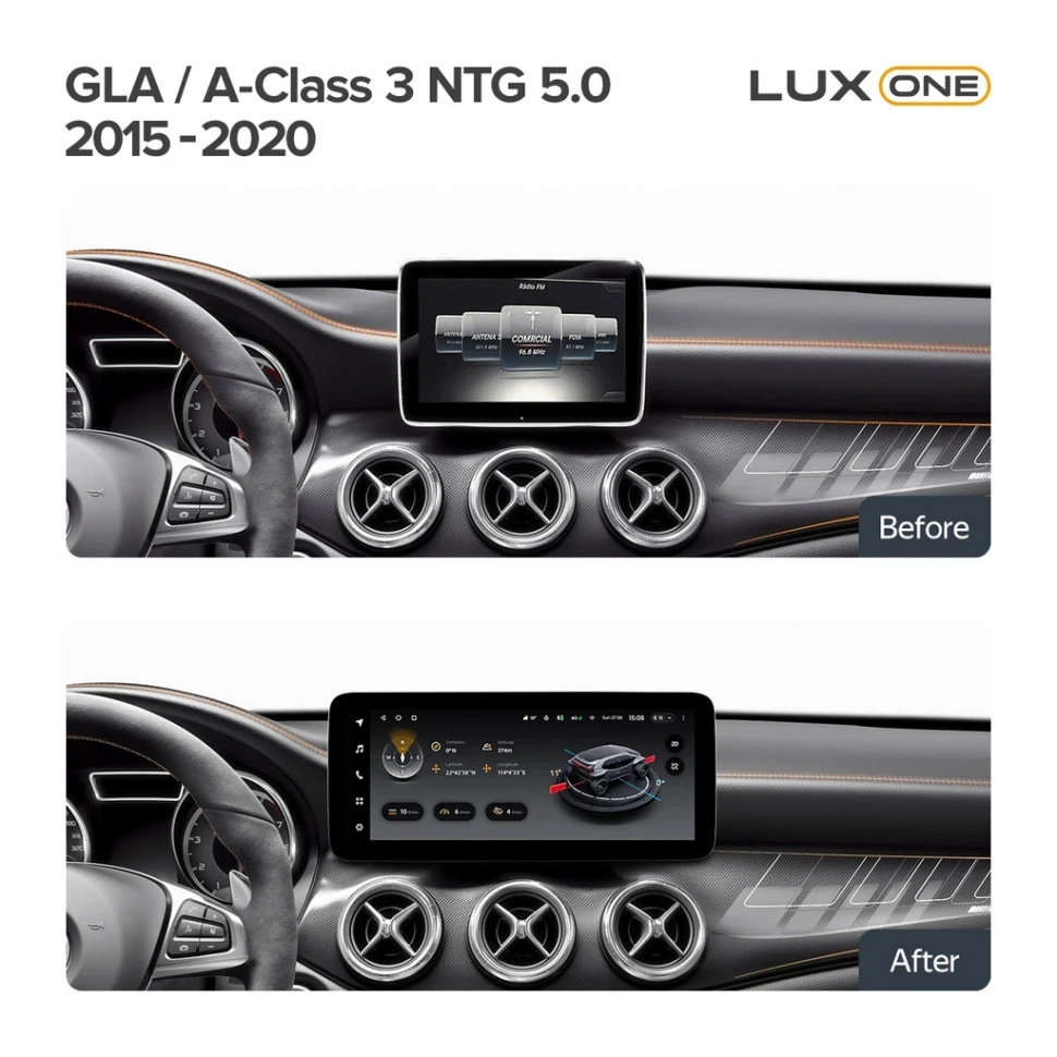 Штатная магнитола Teyes LUX ONE 6/128 Mercedes-Benz A-Class 3 W176 (NTG 5.0) (2015-2020)