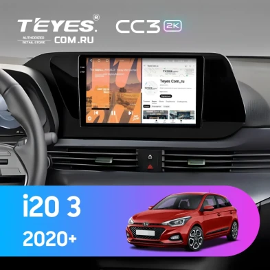 Штатная магнитола Teyes CC3 2K 360 6/128 Hyundai i20 3 (2020-2025)