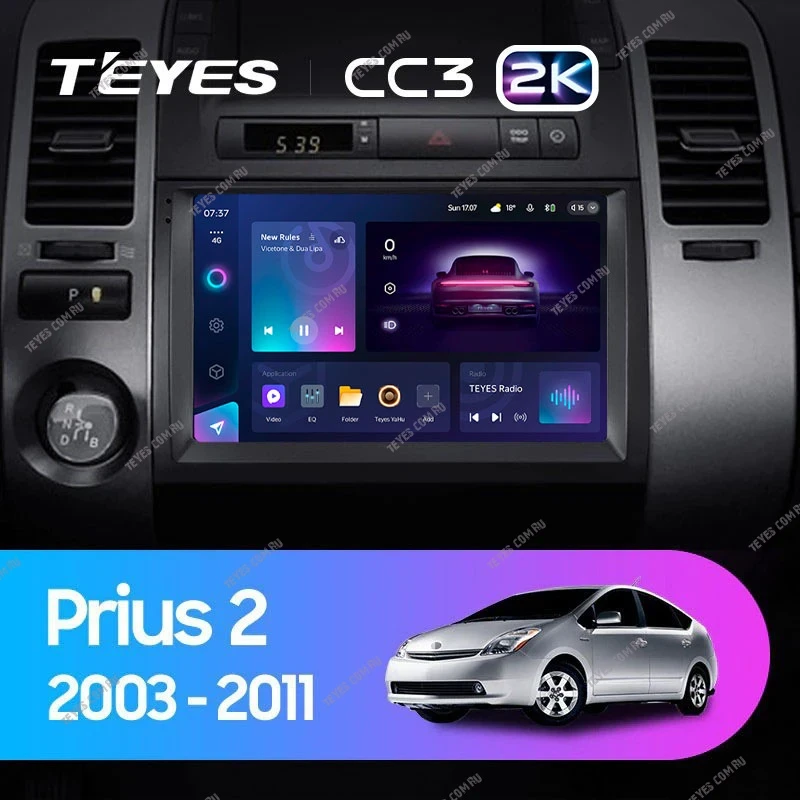 Штатная магнитола Teyes CC3 2K 4/64 Toyota Prius XW20 (2003-2011) F1
