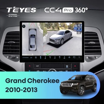 Штатная магнитола Teyes CC4 Pro 360 12/256 Jeep Grand Cherokee WK2 (2010-2013) (11")