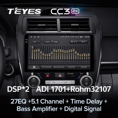 Штатная магнитола Teyes CC3 2K 4/32 Toyota Camry 7 XV 50 55 (2012-2014) Америка
