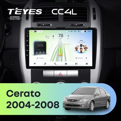 Штатная магнитола Teyes CC4L 6/64 Kia Cerato 1 LD (2004-2008) F1
