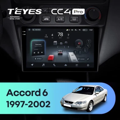 Штатная магнитола Teyes CC4 Pro 12/256 Honda Accord 6 (1997-2002)