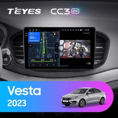 Штатная магнитола Teyes CC3 2K 4/32 Lada Vesta (2023-2026) F2 Тип-B