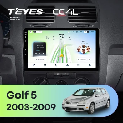 Штатная магнитола Teyes CC4L 6/64 Volkswagen Golf 5 (2003-2009) F1