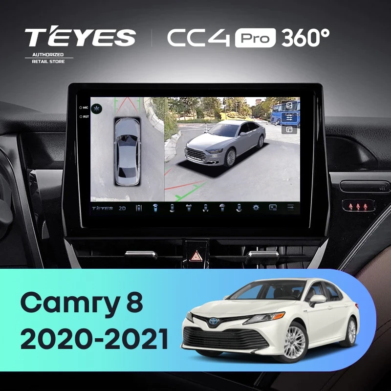 Штатная магнитола Teyes CC4 Pro 360 8/128 Toyota Camry 8 XV 70 (2020-2021)