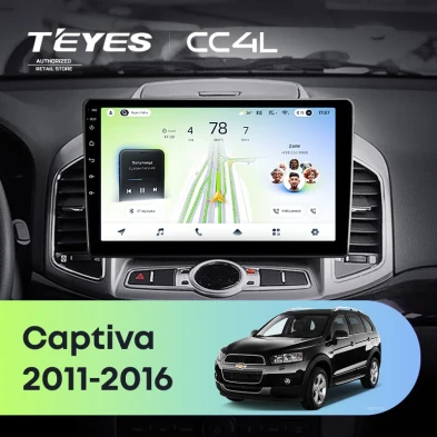Штатная магнитола Teyes CC4L 6/64 Chevrolet Captiva 1 (2011-2016) F2