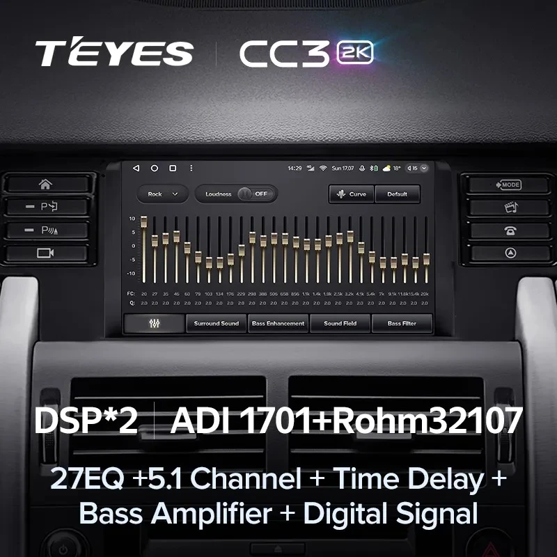 Штатная магнитола Teyes CC3 2K 360 6/128 Land Rover Discovery Sport (2014-2019)