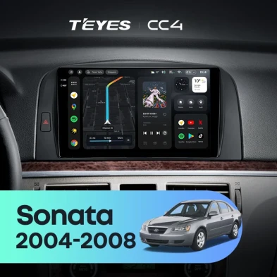 Штатная магнитола Teyes CC4 6/64 Hyundai Sonata NF (2004-2008)