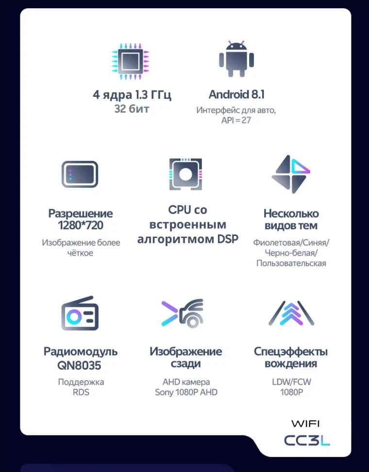 Штатная магнитола Teyes CC3L WiFi 2/32 Nissan Ad (2006-2016) Правый руль