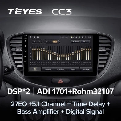 Штатная магнитола Teyes CC3 4/32 Hyundai i10 (2007-2013)