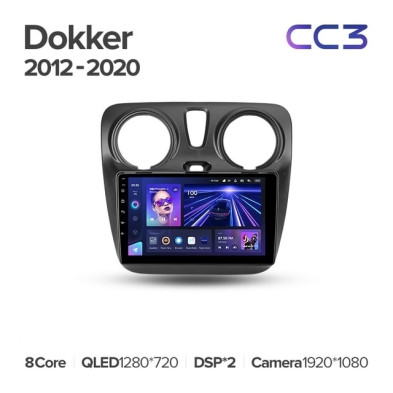 Штатная магнитола Teyes CC3L 4/32 Renault Dokker (2012-2020)