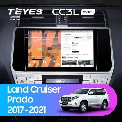 Штатная магнитола Teyes CC3L WiFi 2/32 Toyota Land Cruiser Prado 150 (2017-2021)