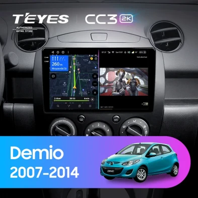 Штатная магнитола Teyes CC3 2K 6/128 Mazda Demio DE (2007-2014)