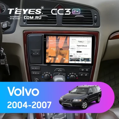 Штатная магнитола Teyes CC3 2K 6/128 Volvo XC70 V70 (2004-2007)