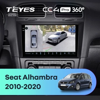 Штатная магнитола Teyes CC4 Pro 360 8/128 Seat Alhambra (2010-2020)