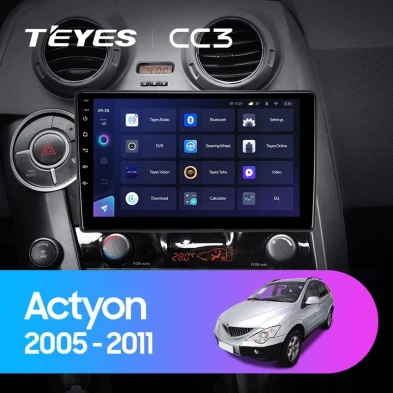 Штатная магнитола Teyes CC3L 4/32 SsangYong Actyon C100 (2005-2011)