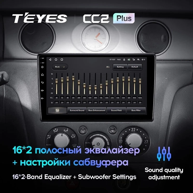 Штатная магнитола Teyes CC2 Plus 4/32 Mitsubishi Outlander 1 (2002-2008) F2