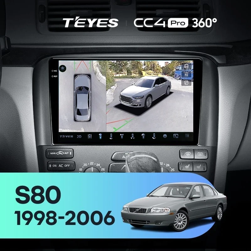 Штатная магнитола Teyes CC4 Pro 360 8/128 Volvo S80 1 (1998-2006)