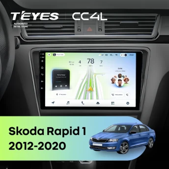Штатная магнитола Teyes CC4L 6/64 Skoda Rapid 1 (2012-2020) F2