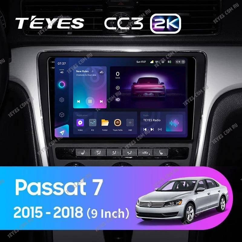 Штатная магнитола Teyes CC3 2K 360 6/128 Volkswagen Passat 7 B7 (2015-2018) F1