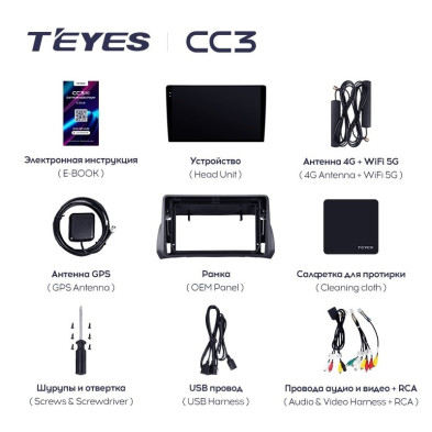 Штатная магнитола Teyes CC3L 4/64 Fiat Argo (2019-2022)