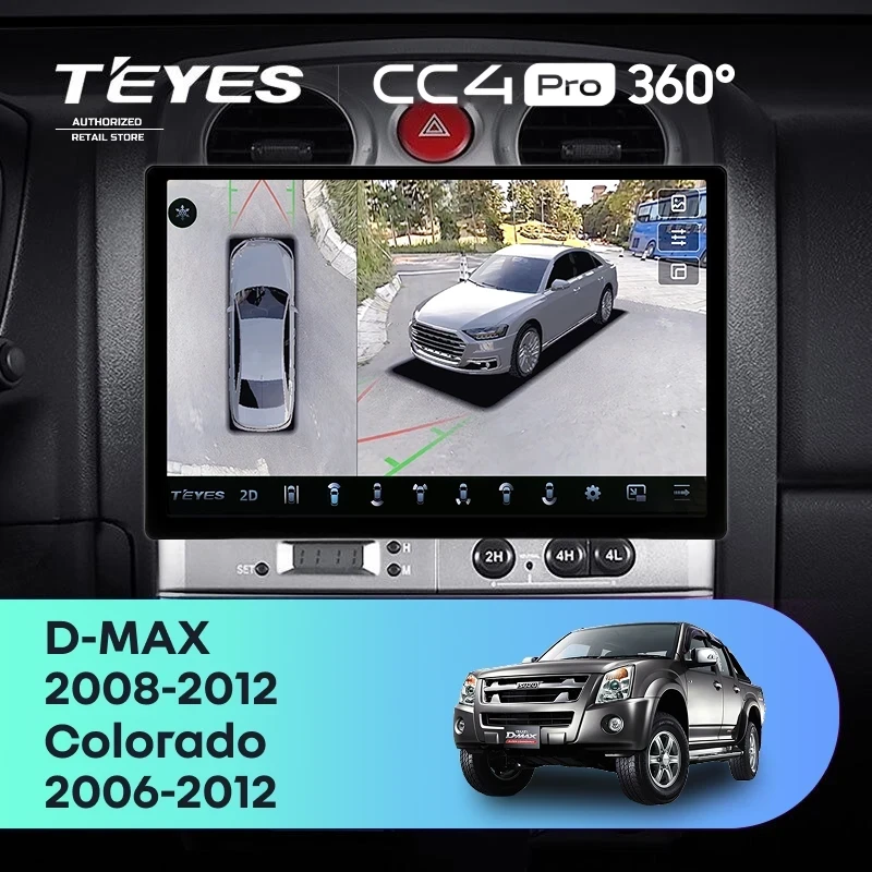 Штатная магнитола Teyes CC4 Pro 360 12/256 Isuzu D-Max (2008-2012) (13")